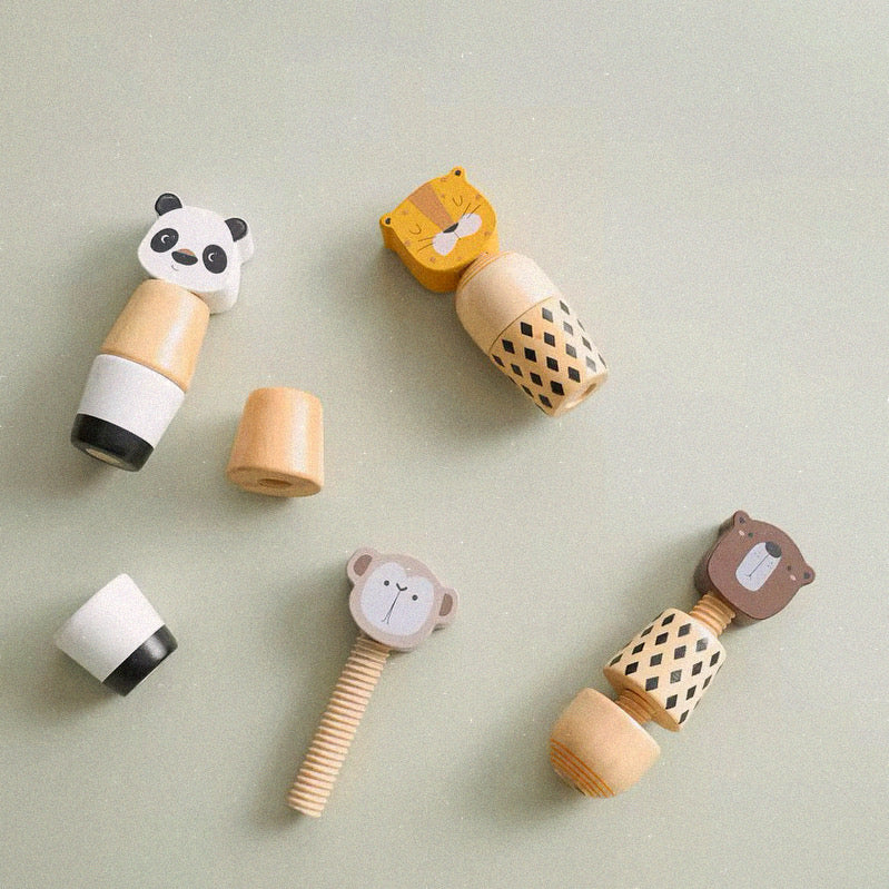 Screw Twister (Animal Faces) - Stacking Toys