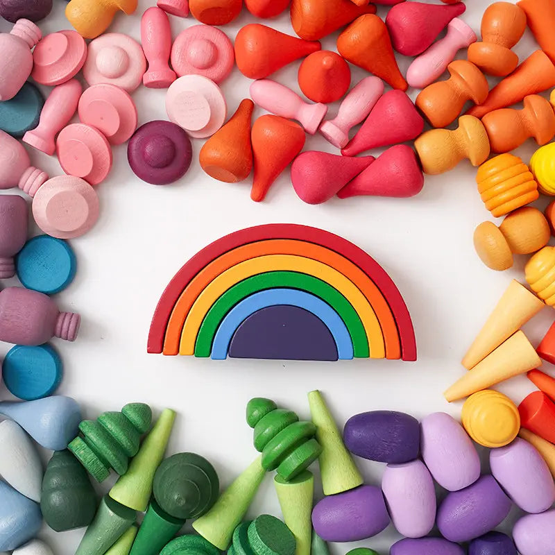 Wooden Rainbow Loose Pattern Set