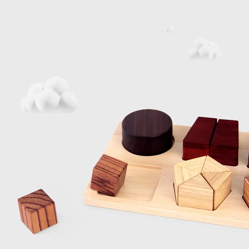 Three-dimensional Wooden Geometric Puzzle