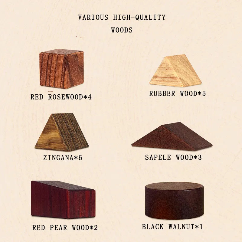 Three-dimensional Wooden Geometric Puzzle