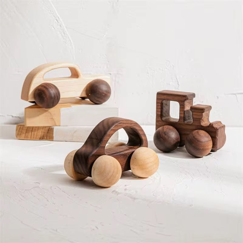 Wooden Cars, Truck and Train