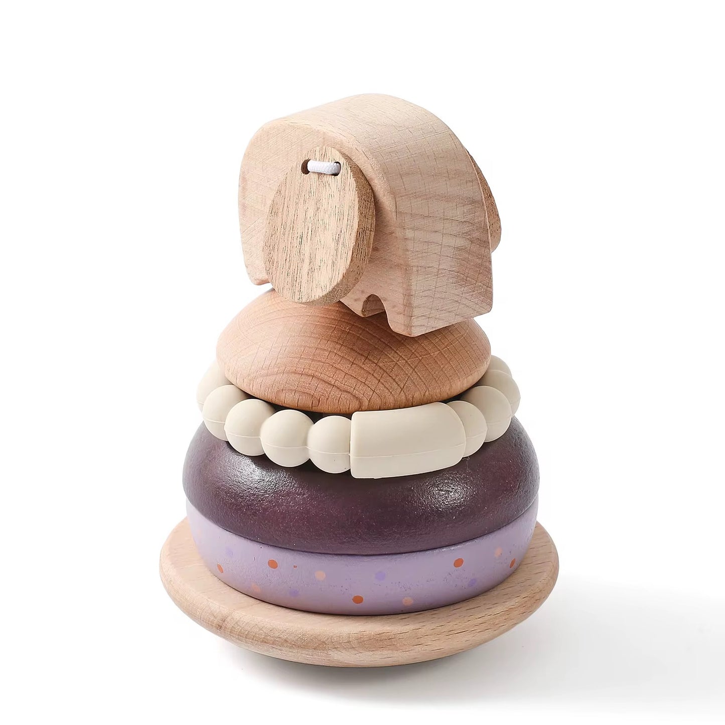 Wooden Elephant Stacking Toys