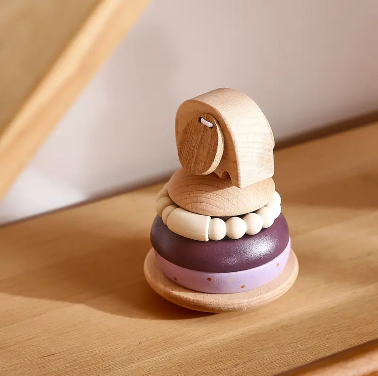 Wooden Elephant Stacking Toys