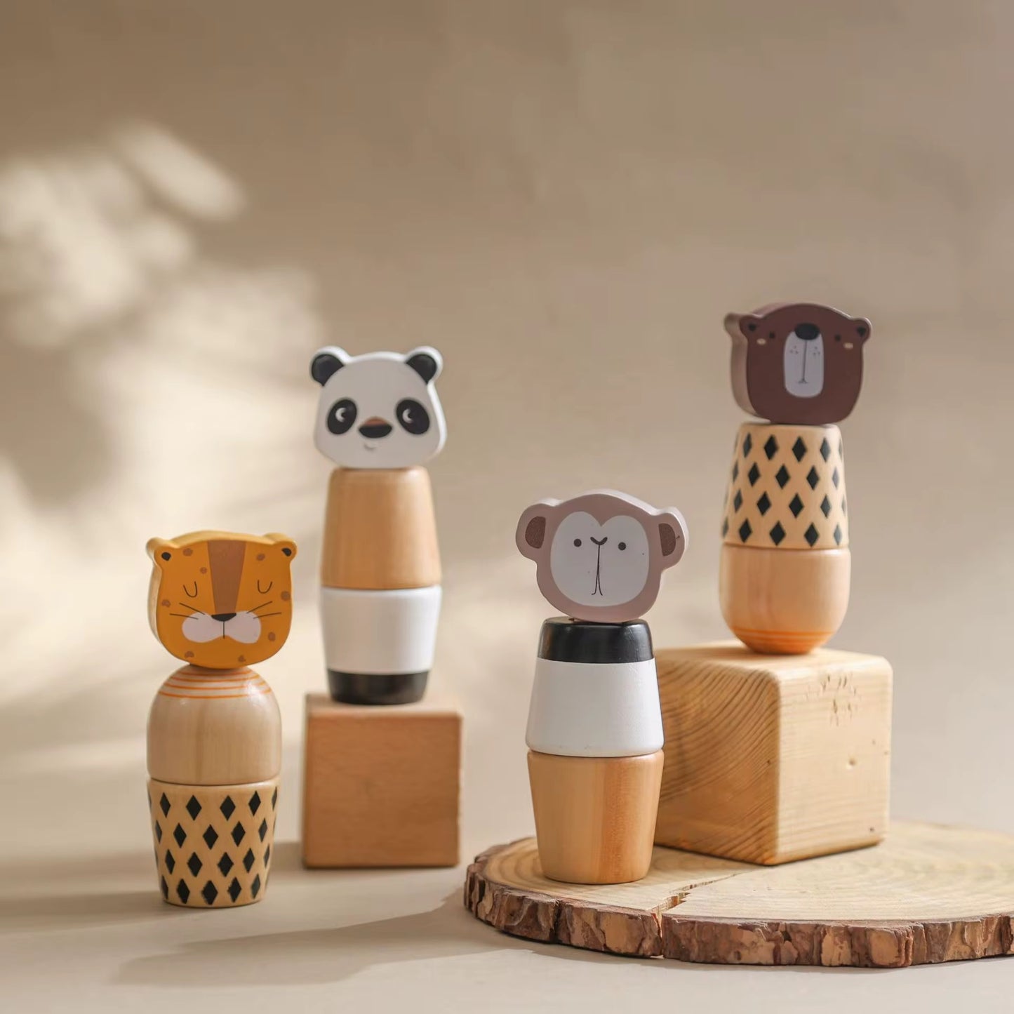 Screw Twister (Animal Faces) - Stacking Toys