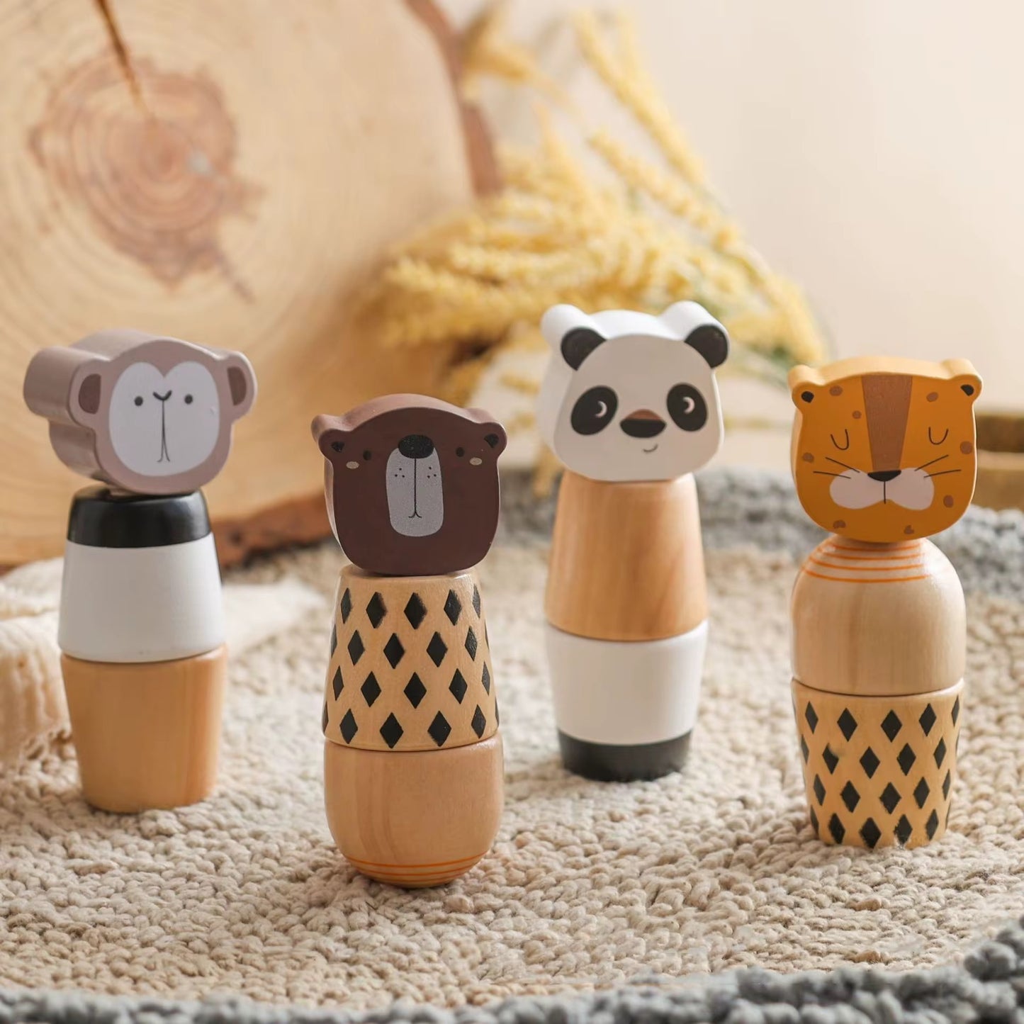 Screw Twister (Animal Faces) -  Stacking Toys