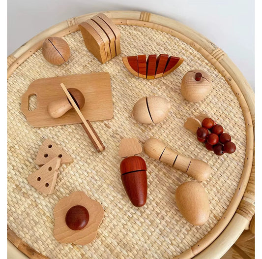 Wooden Play Kitchen Set