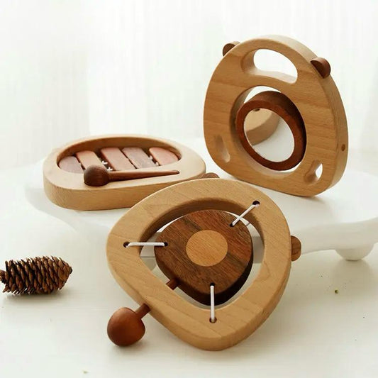 Wooden Rattle Musical Toy