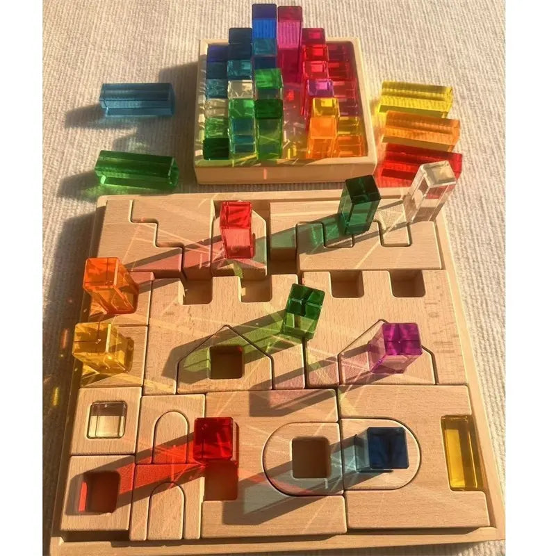Wooden and Acrylic Building Blocks